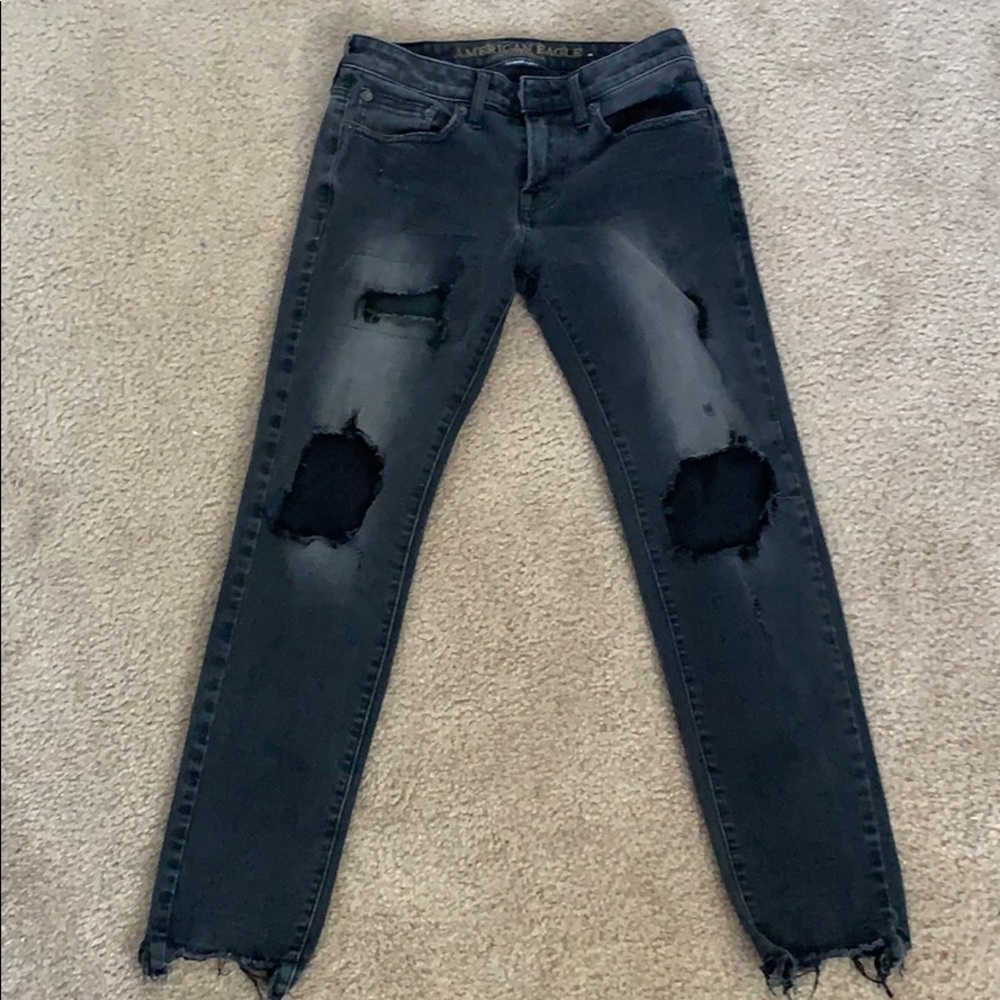 Men’s Ripped Black Jeans Size 28x28